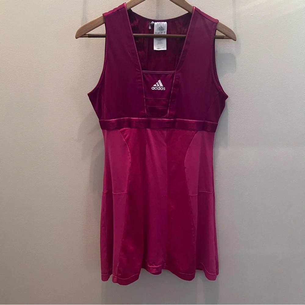 Adidas Women’s"Ana Ivanovic" Climacool Pink Magenta / Purple Tennis Dress Size M - Picture 1 of 9